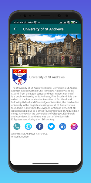 UK Ranking University Info Screenshot 3