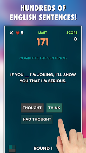 Conditionals Grammar Test PRO Screenshot 1