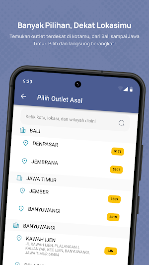 DG Trans - Tiket Bus Screenshot 1