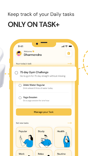 TaskPlus - Challenge YourSelf Screenshot 1