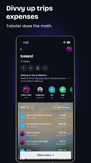 Tabster: Split Bills Instantly Screenshot 2