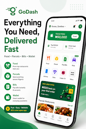 GoDash: Food, Bills & More Screenshot 0
