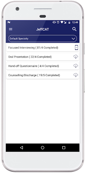 JeffCAT Bedside Checklist Screenshot 1