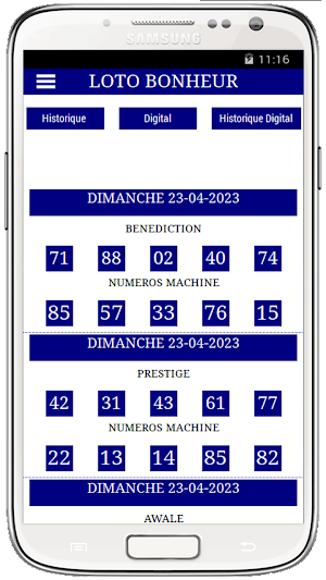 LOTO BONHEUR Screenshot 0