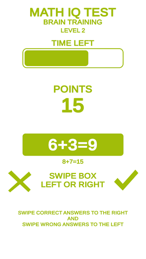 Math IQ test + Brain Training Screenshot 0
