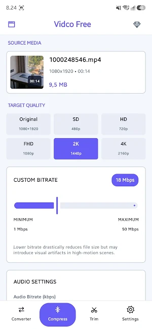 Vidco Video Compress & Convert Screenshot 2