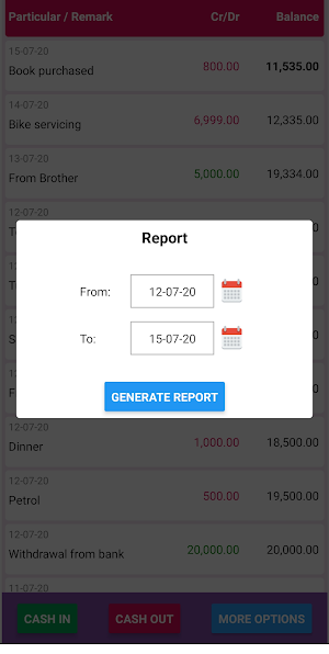Simple Cash Book Screenshot 3