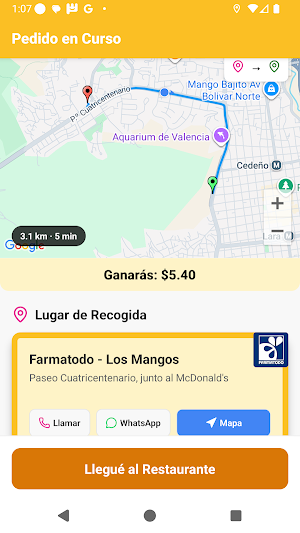 PideFácil para Repartidores Screenshot 2