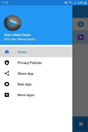 Glam Metal Radio App Screenshot 1