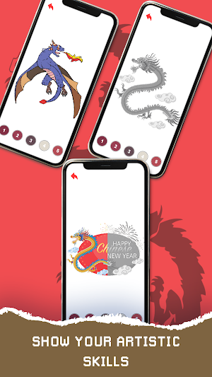 Chinese Year 2024 Pixel Color Screenshot 2