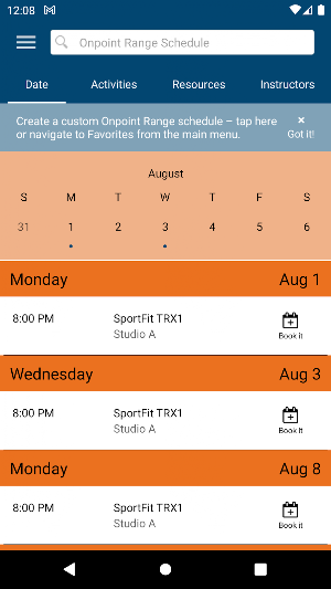 OnPoint Range App Screenshot 2