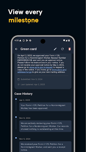 Case Tracker - US Immigration Screenshot 2