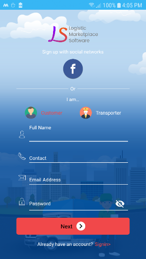 Logistic MarketPlace Screenshot 2
