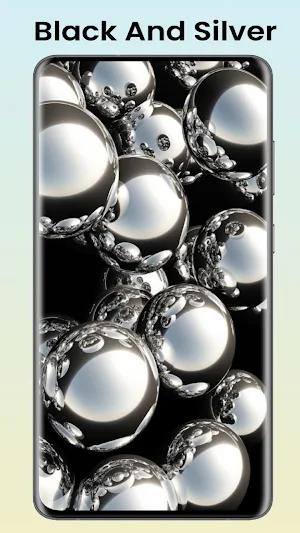Black And Silver Wallpaper Screenshot 3