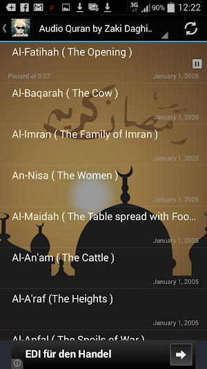 Audio Quran by Zaki Daghistani Screenshot 3