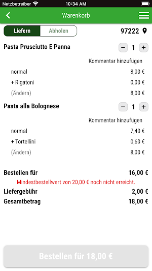 Osteria Al Dente Screenshot 1