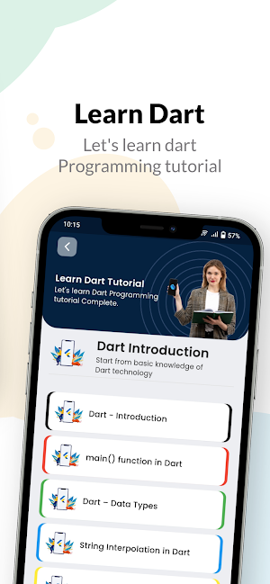 Learn Flutter and Dart Screenshot 2