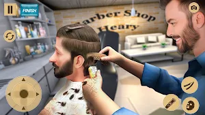 Barber Shop 3d Hair Cut Games Screenshot 3