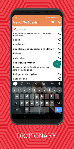 French To Spanish Dictionary O Screenshot 1