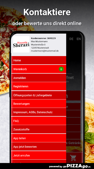 Pizzeria Sherazi Bochum Screenshot 2