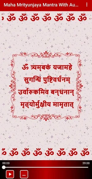 Maha Mrityunjaya Mantra With Audio Screenshot 2