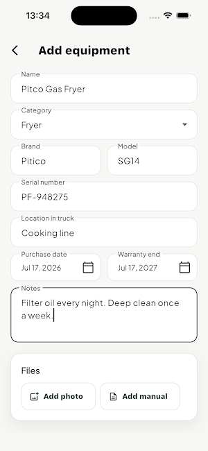 MainMate: Food Truck Care Screenshot 2