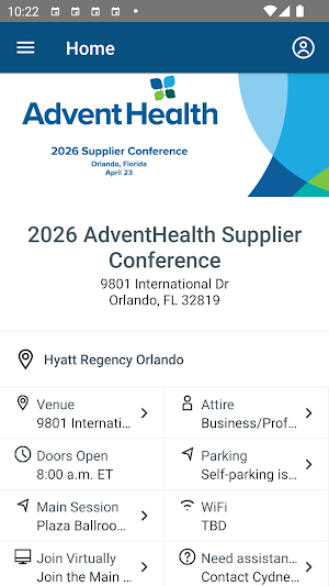 AdventHealth Corporate Events Screenshot 1