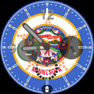 Minnesota Flag Watchface Screenshot 1
