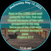 Wait Bible Watch Face