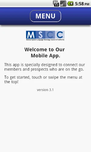 MSCC Mobile Screenshot 0