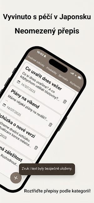 Přepis: AI přepis zvuku Screenshot 1