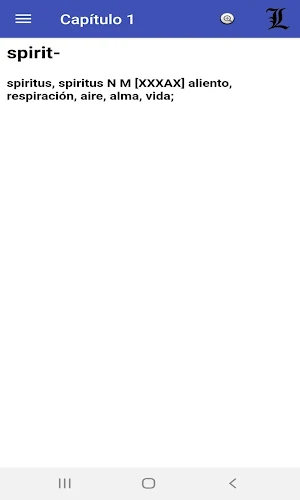 Biblia paralela en latín / griego / español Screenshot 1