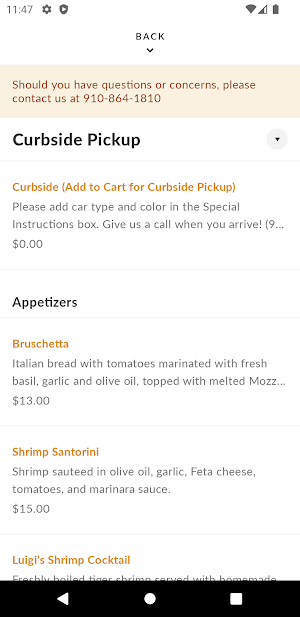 Luigi's Italian Chophouse Screenshot 2