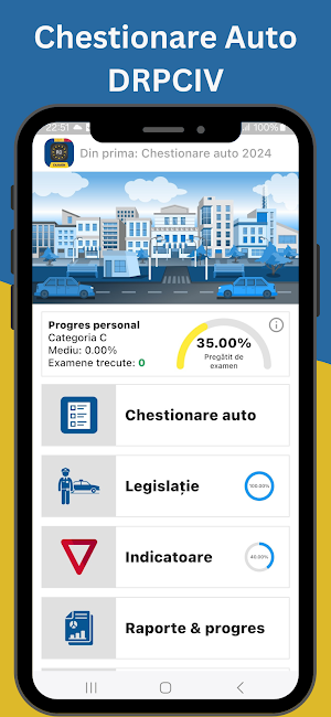 Din prima: Chestionare auto Screenshot 0