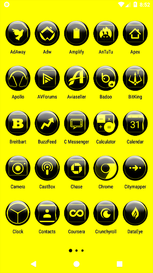 Yellow Glass Orb Icon Pack Screenshot 1
