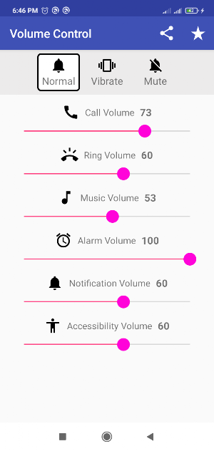 Volume Control Screenshot 0