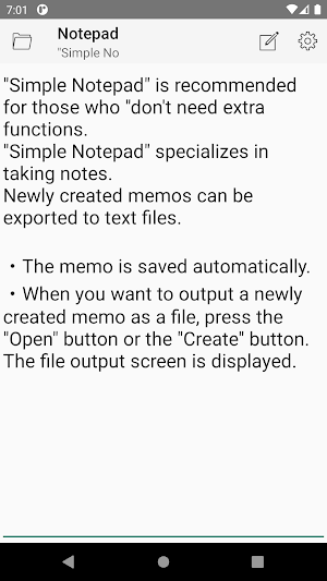 Simple Notepad Screenshot 0