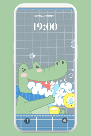 Kawaii Crocodile Wallpaper 4K Screenshot 3
