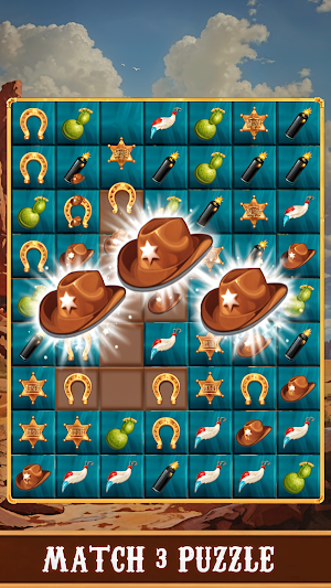 Cowboy Match Mania Screenshot 1