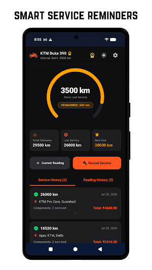 MotoMaintenance: Service Log Screenshot 3