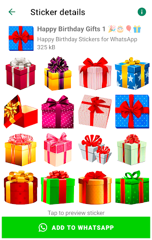 Happy Birthday Stickers Screenshot 0