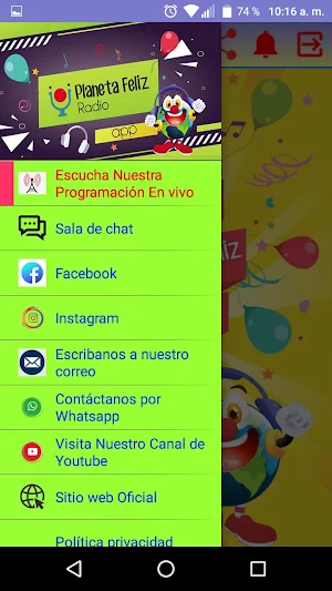 PLANETA FELIZ RADIO Screenshot 2