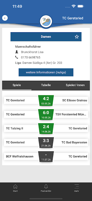 TC Geretsried Screenshot 2