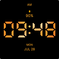 Orange LED Watch Face