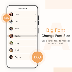 Big Font : Change Font Size Screenshot 1