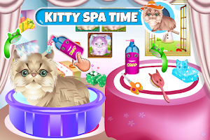 Cute Kittens Hairstyles Games Screenshot 0