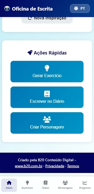 Oficina de Escrita Criativa Screenshot 2