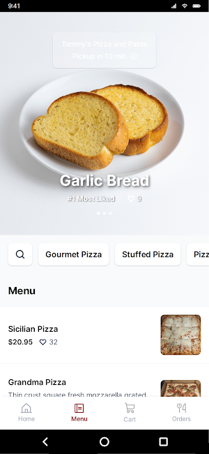Tommy's Pizza and Pasta Screenshot 1