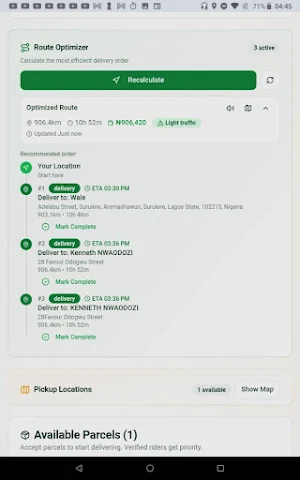 Swift Go Delivery Screenshot 2