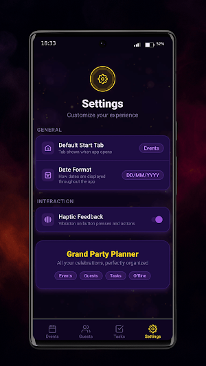 Grand Party Planner Screenshot 1